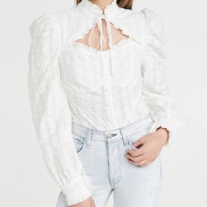Sister Jane Best Wishes Embroidered Top size S NWT